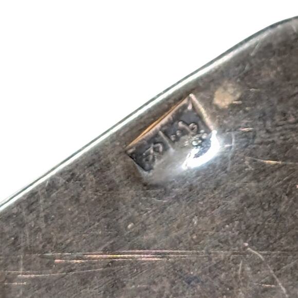 VTG 925 Sterling Silver Egyptian Hieroglyphics Cartouche Pendant 15" Necklace - Picture 9 of 10